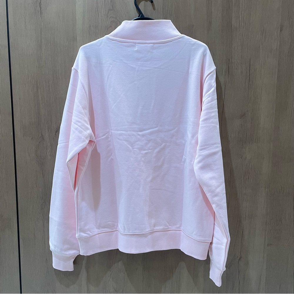 Parke Light Pink Mock Neck Sweatshirt - Picture 9 of 9